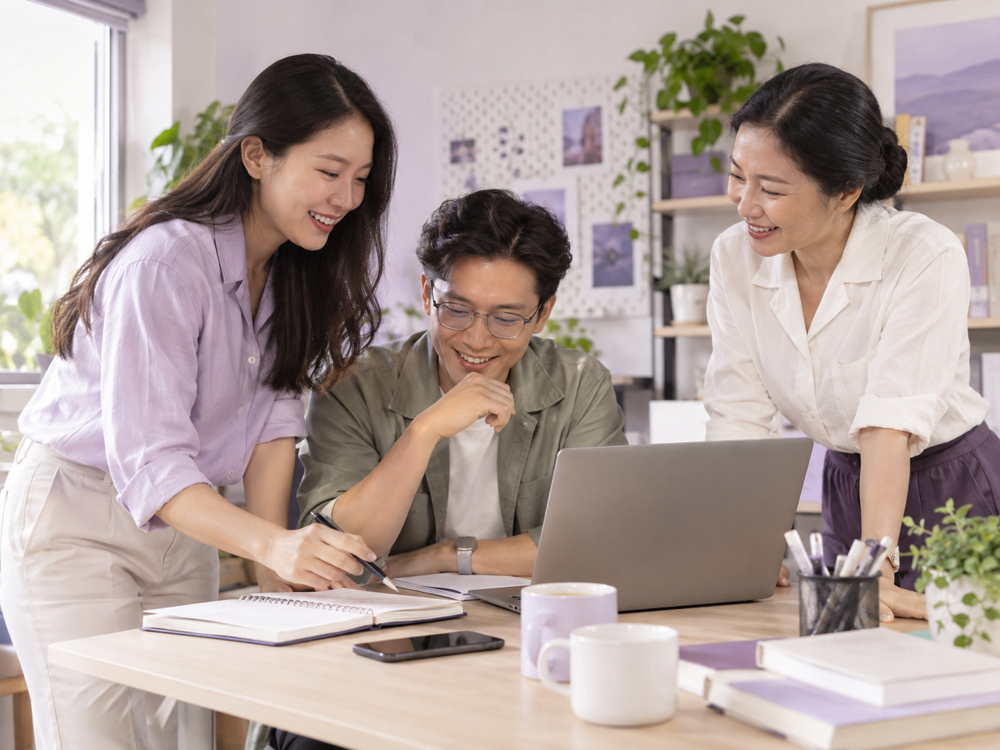 Đội ngũ cùng phối hợp công việc